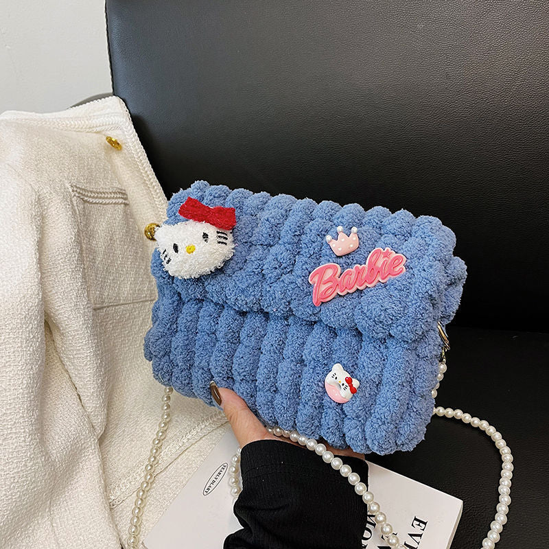 Women's Hello Kitty Homemade Material Gifts For Women's Messenger Bag