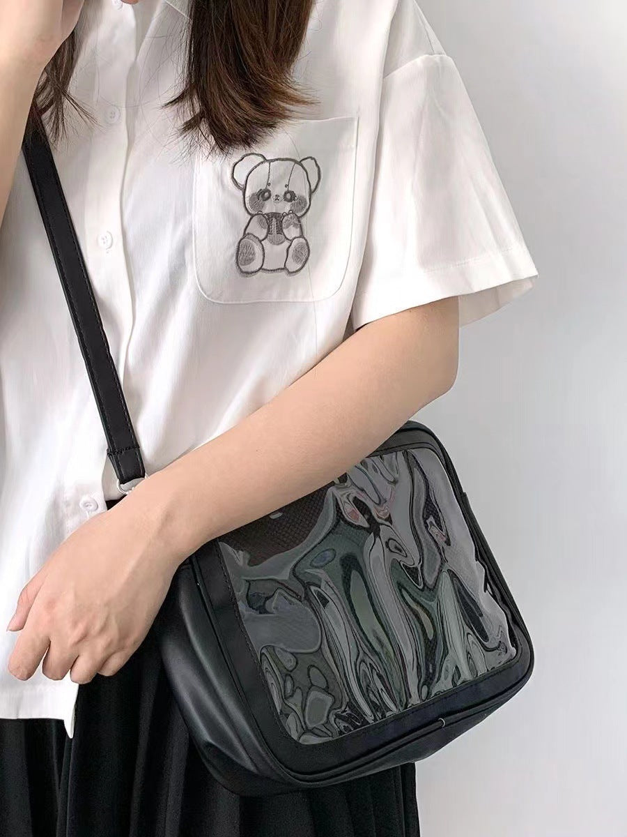 Comic Show Cartoon Uniform Style Bar Rice Crossbody Bags
