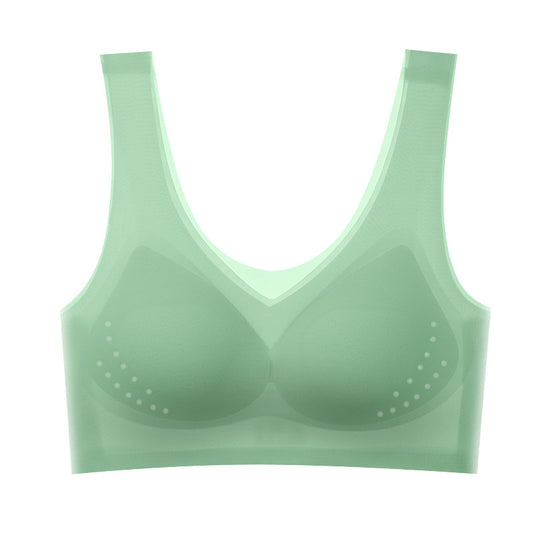 Mesh Cup Seamless Ice Silk Underwear Tanks Camis