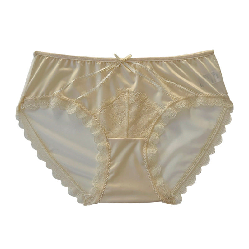 Translucent Mesh Briefs Lady Sexy Mulberry Panties