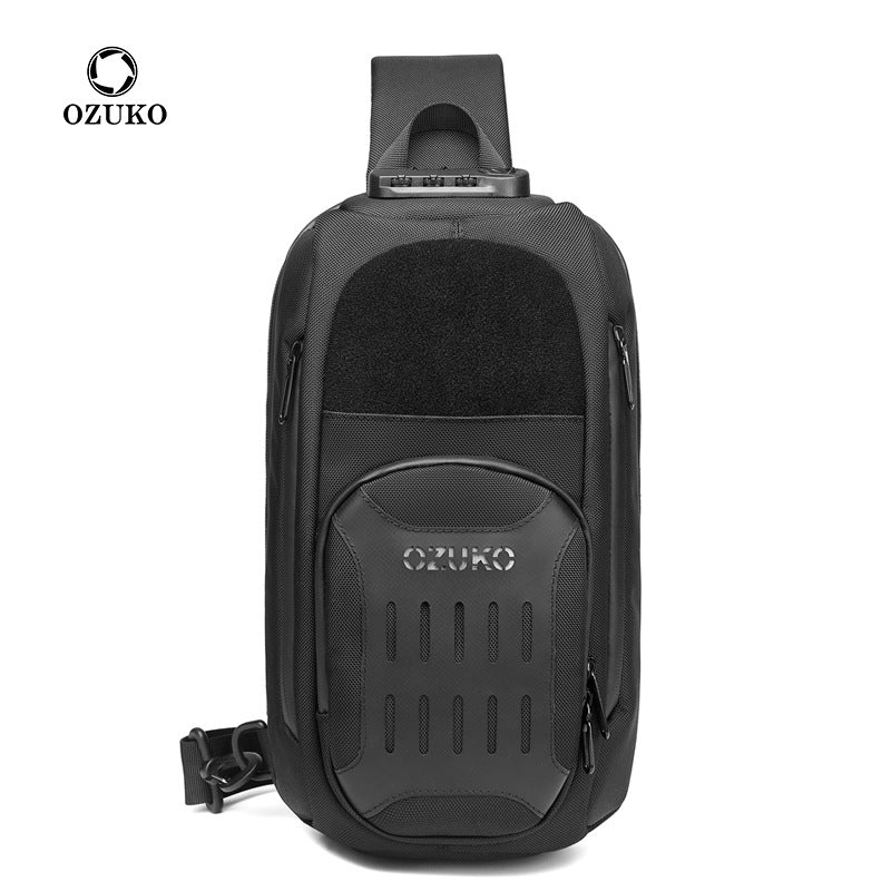 Men's Black Large Capacity Tactics Multifunctional Bags
