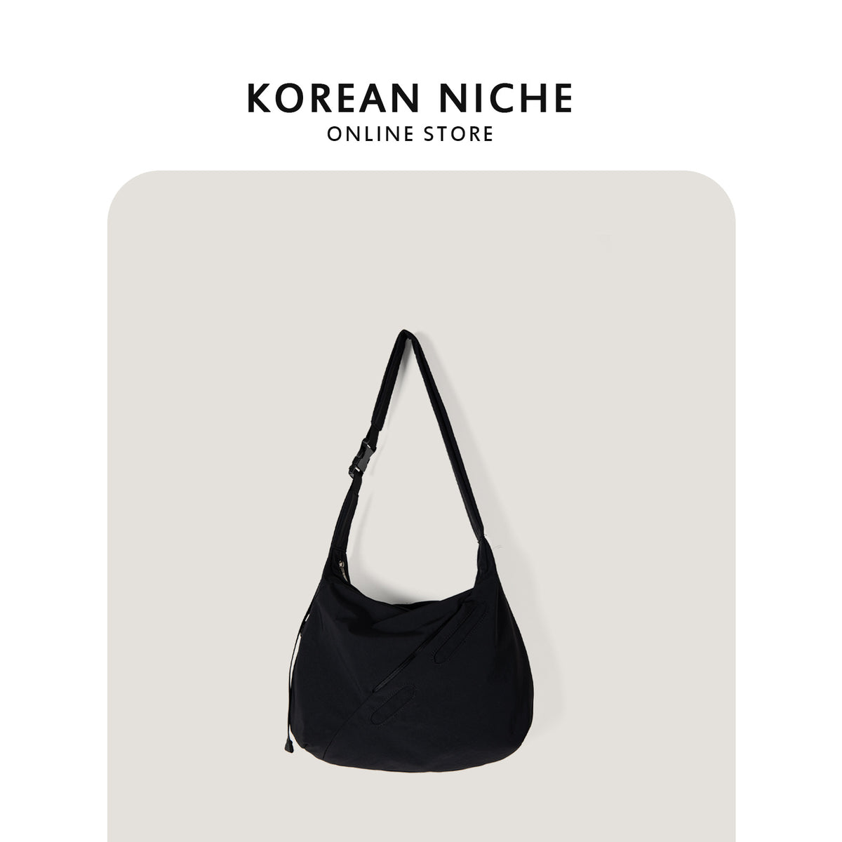 Women's Retro Lightweight Waterproof Nylon Dumpling Large Capacity Simple Women's Messenger Bag