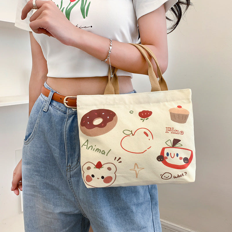 Large Capacity Commuter Lunch Simple Versatile Handbags