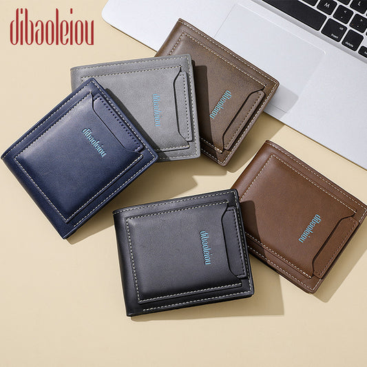 Men's Swiping Retro License Multifunctional Slot Men's Wallets