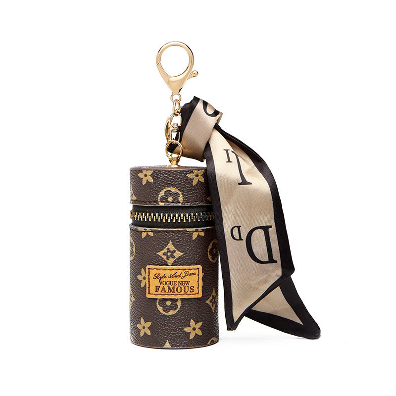 Innovative Women's Vintage Printed Mini Earphone Coin Purses