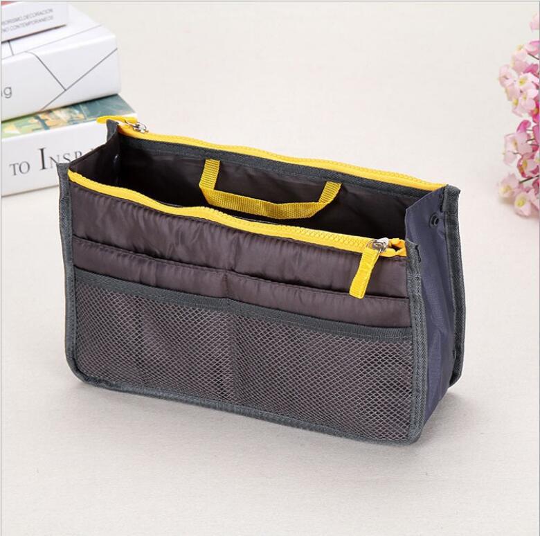Medium Large Portable Double Zipper Wash Organizing Storage Makeup Bag