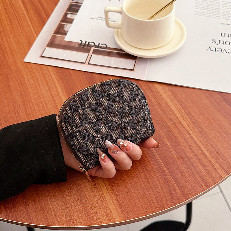 Durable Fashion Texture Semicircle Hand Holding Purses