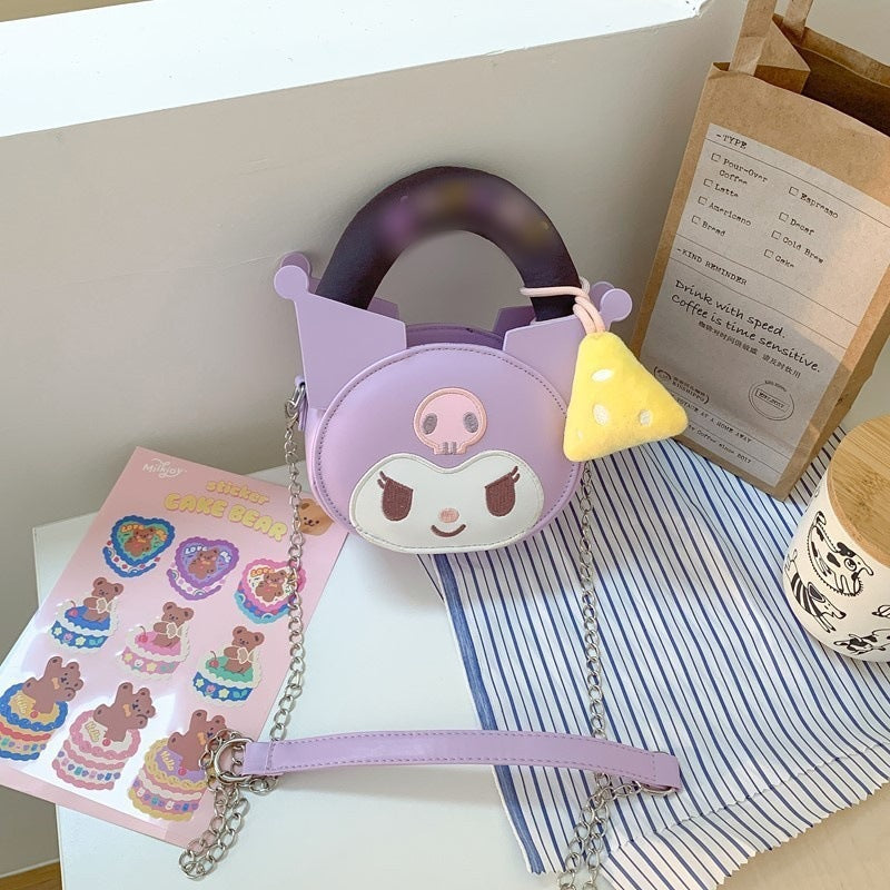 Cartoon Cute White Big Ear Dog Women's Shoulder Bag
