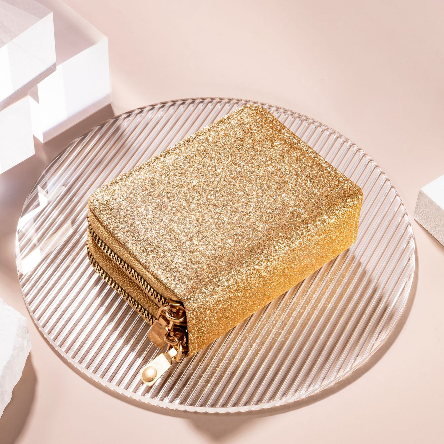 Women's Starry Flash Cover Multiple Slots Document Card Holder