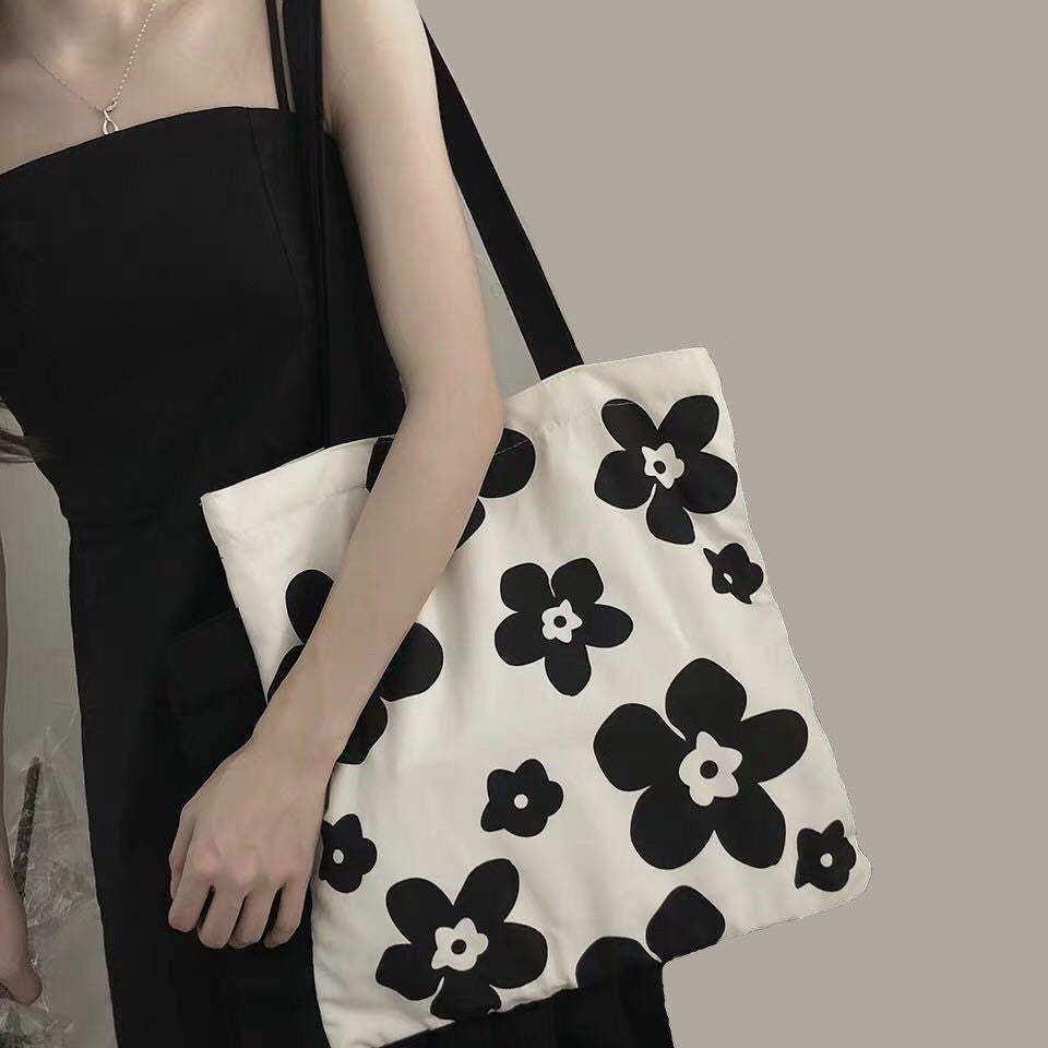 Ya Flower Canvas Large Capacity Portable Bags