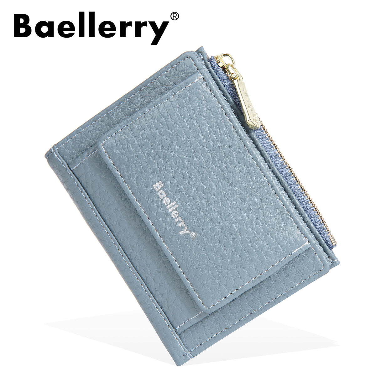 Women's Short Simple Multiple Slots Zipper Mini Ladies Wallet