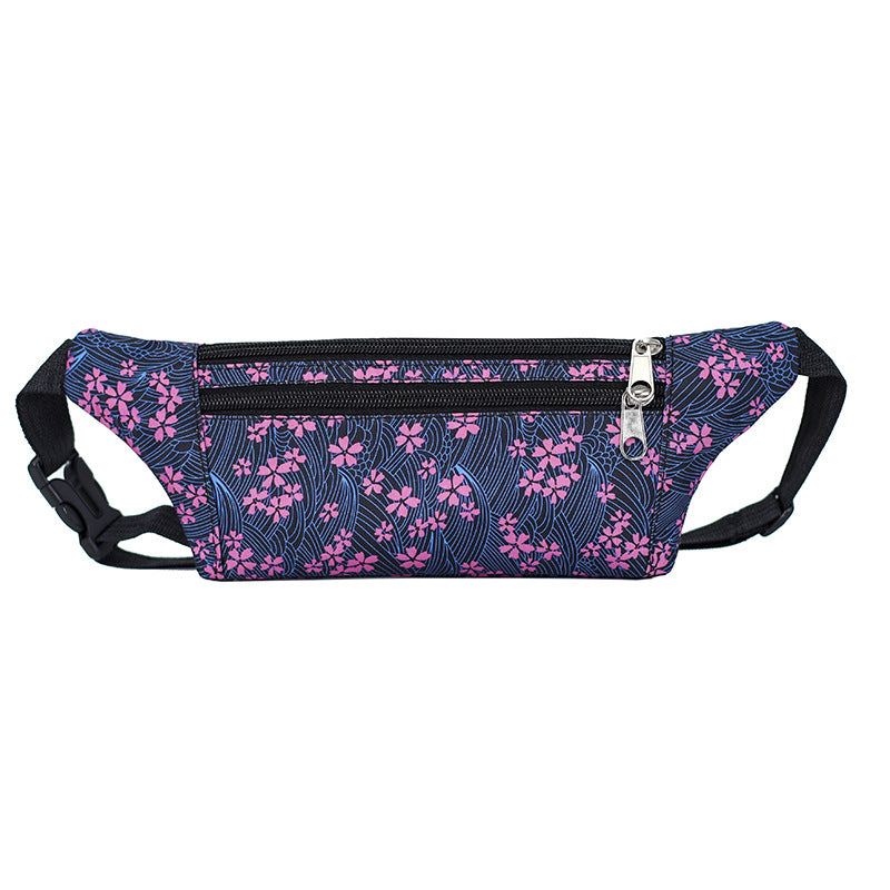 Women's Printed Running Invisible Body Money Collection Men's Waist Packs