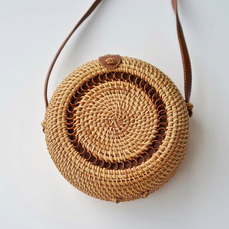 Rattan Autumn Weave Woven Retro Straw Handbags