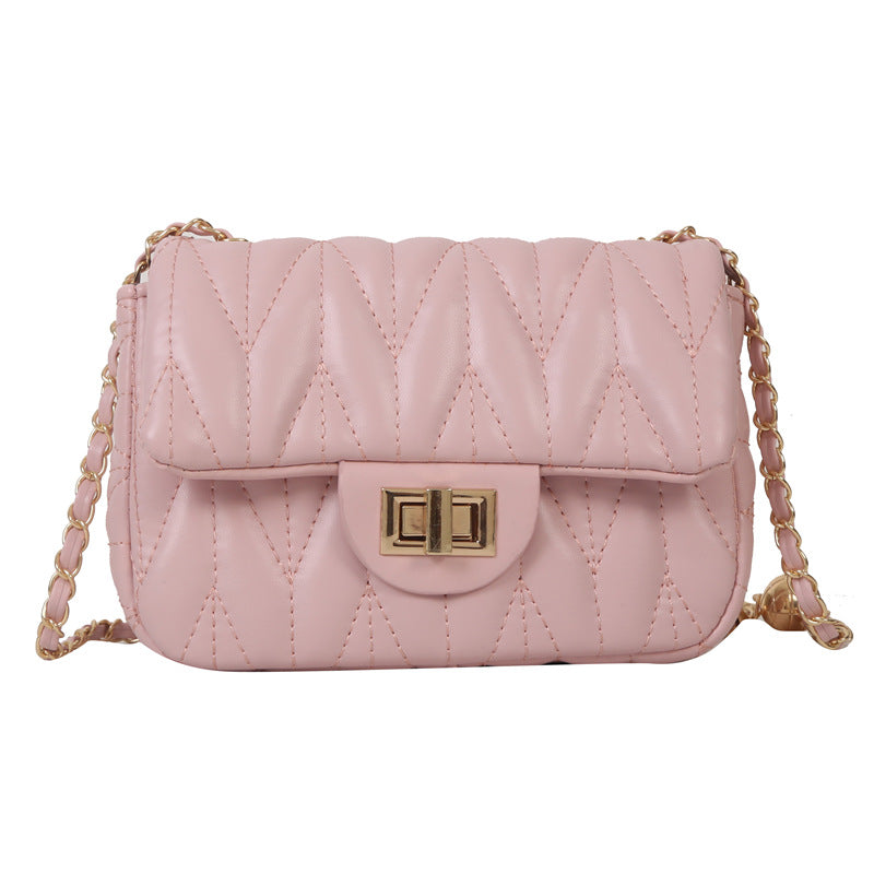Women's Stylish Fashionable Simple Style Western Embroidery Small Square Bags