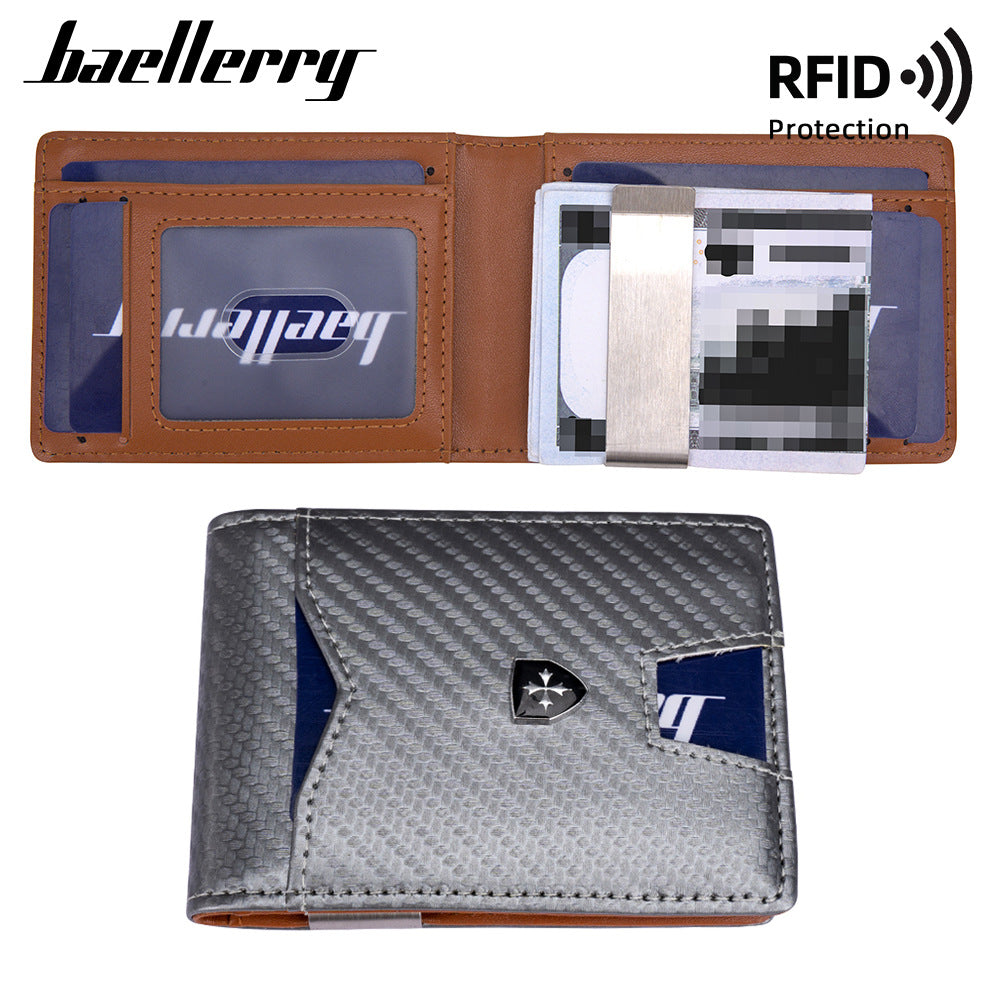 Men's Business Two-fold Usd Clip Handmade Men's Wallets