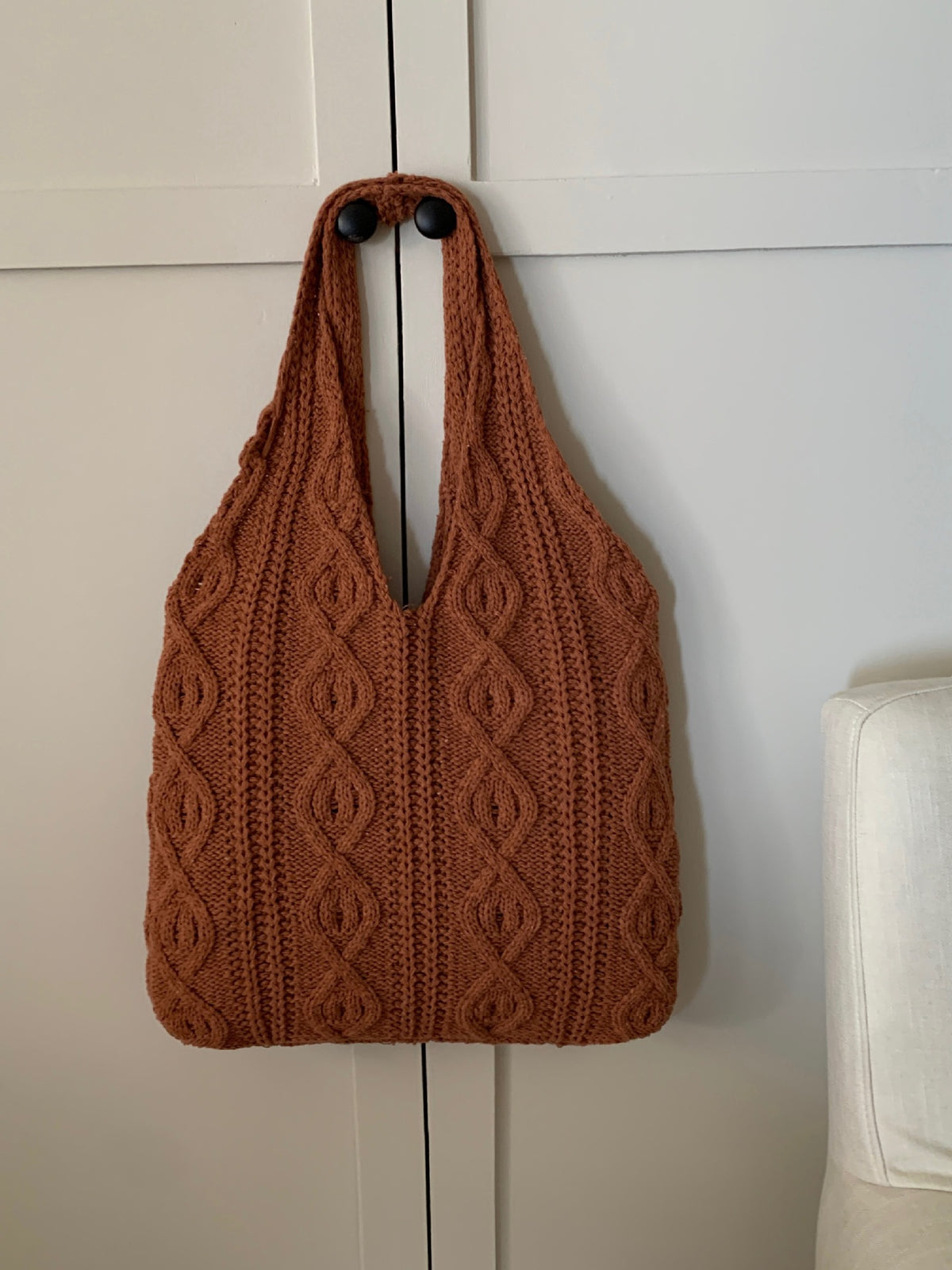 Women's Retro Knitted Handmade Wool Woven Shopping Women's Shoulder Bag