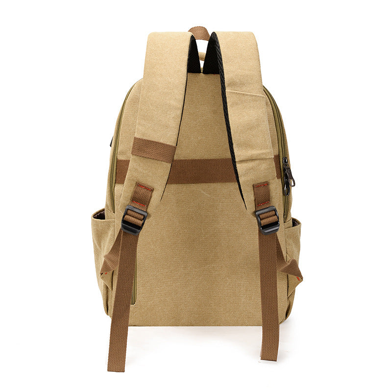 Women's Simple For Boys Canvas Large Capacity Wind Backpacks