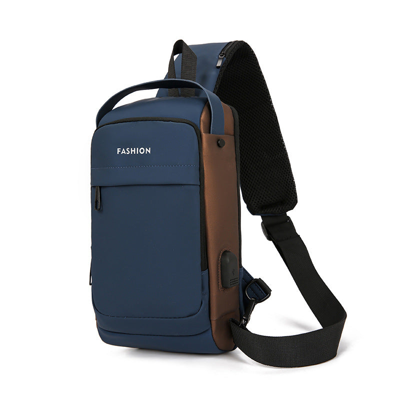 Men's Beautiful Creative Multifunctional Charging Port Men's Chest Bags