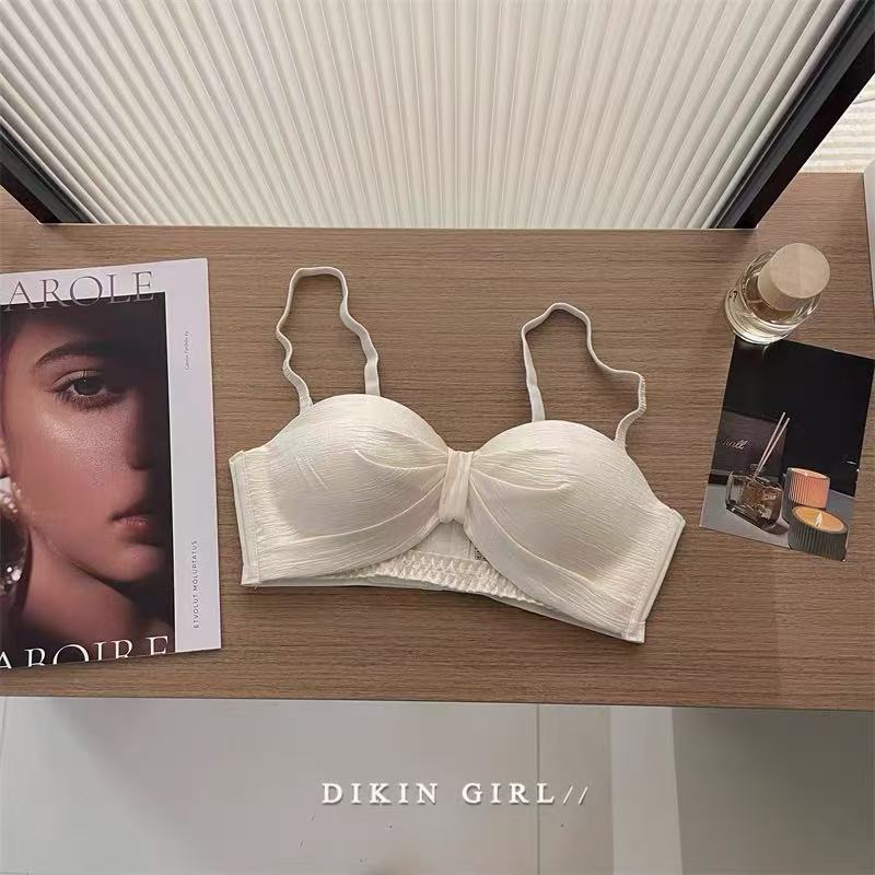 Women's Half Cup Small Chest Gathered Pure Desire Lingerie Sets