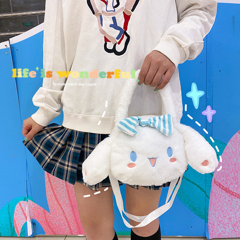 Cute Puppy Cartoon Plush Korean Style Crossbody Bags