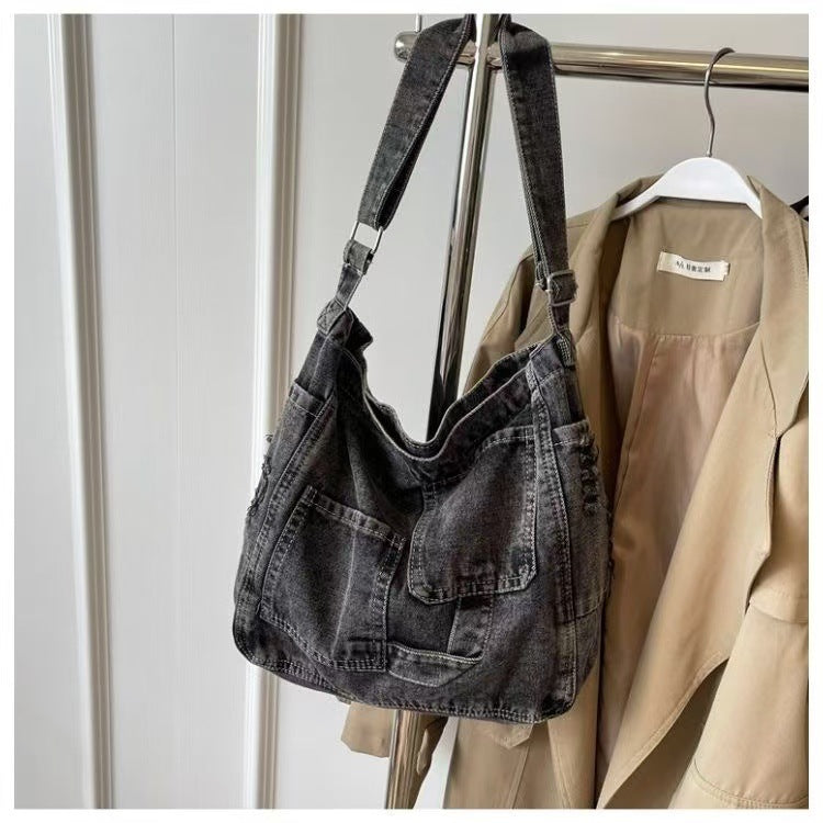 Casual Attractive Denim Versatile Commuter Tuition Bags