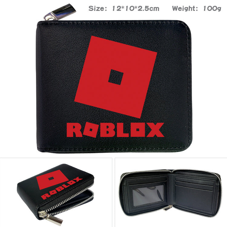 Virtual World Peripheral Zipper Game Fold Men's Wallets