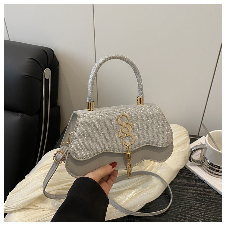 Trend Letter Hardware Spring Fashion Pop Oblique Women's Shoulder Bag
