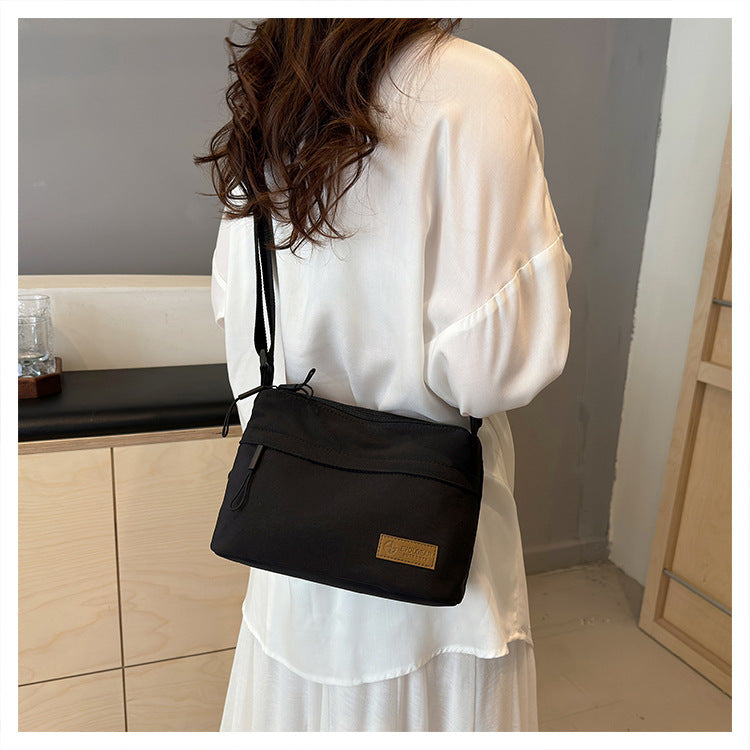 Women's Portable Cloth Fashion Simple Korean Style Compartment Large Capacity Women's Shoulder Bag