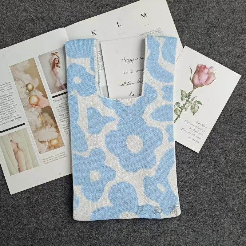 Korean Style Woolen Yarn Fashion Simple Knitted Handbags