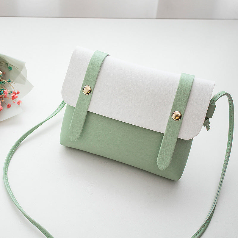 Korean Style Candy Color Contrast Simple Small Square Bags