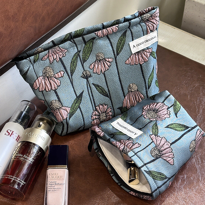 High Sense Artistic Tea Break Large Makeup Bag