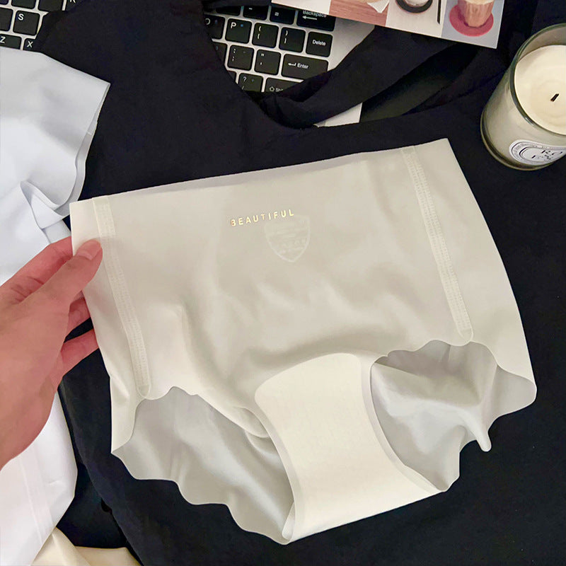 Women's Ice Silk Nude Feel Lengthened Crotch Breathable Panties