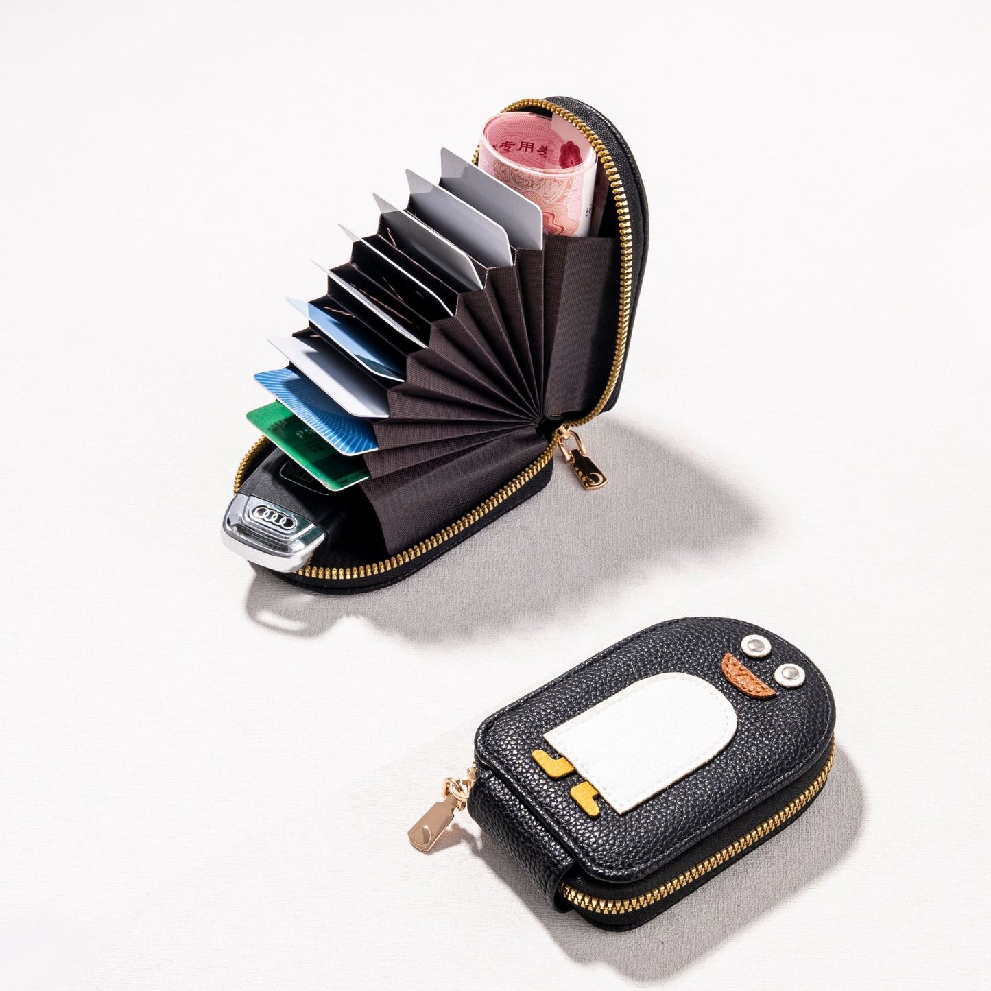 Cartoon Penguin Cute National Fashion Expanding Card Holder