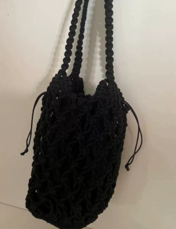 Seaside Beach Cotton String Hollow Mesh Handbags