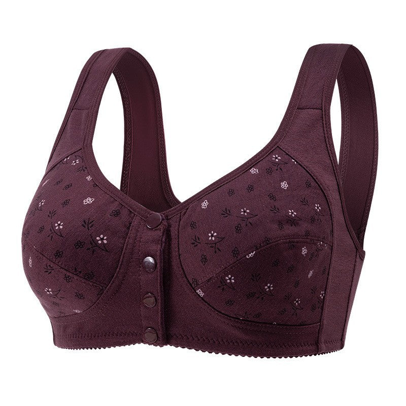 Comfortable Underwear Female Mother Front Buckle Everyday Bras