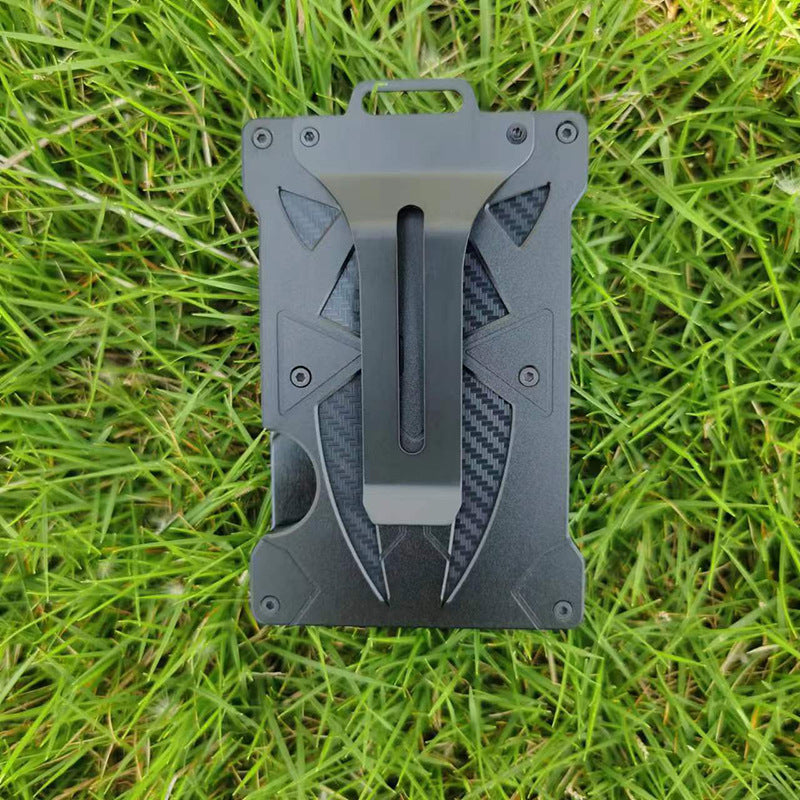 Alloy Transparent Badge Metal Work Permit Card Holder