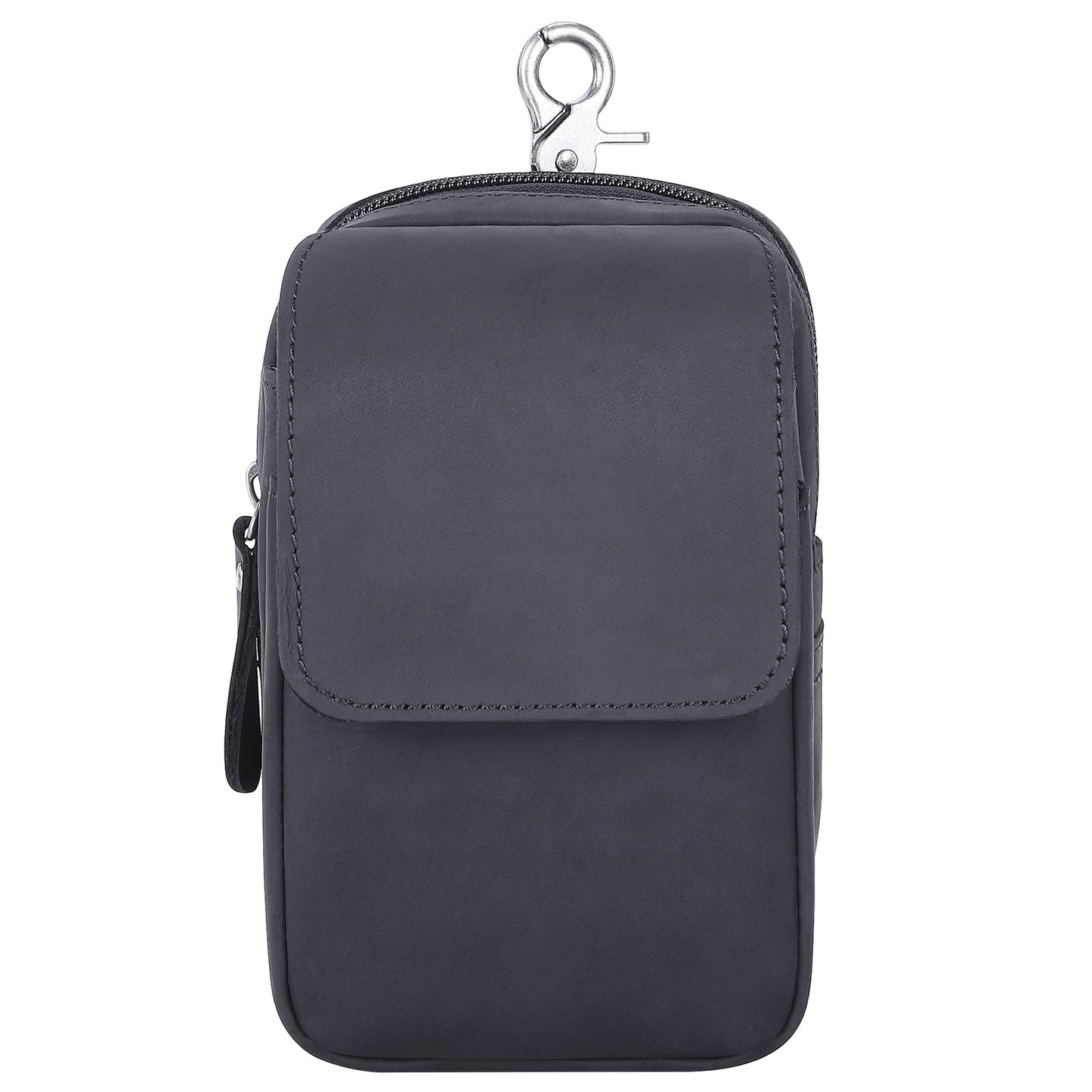 Men's Leather Crazy Horse Mobile Retro Men's Waist Packs