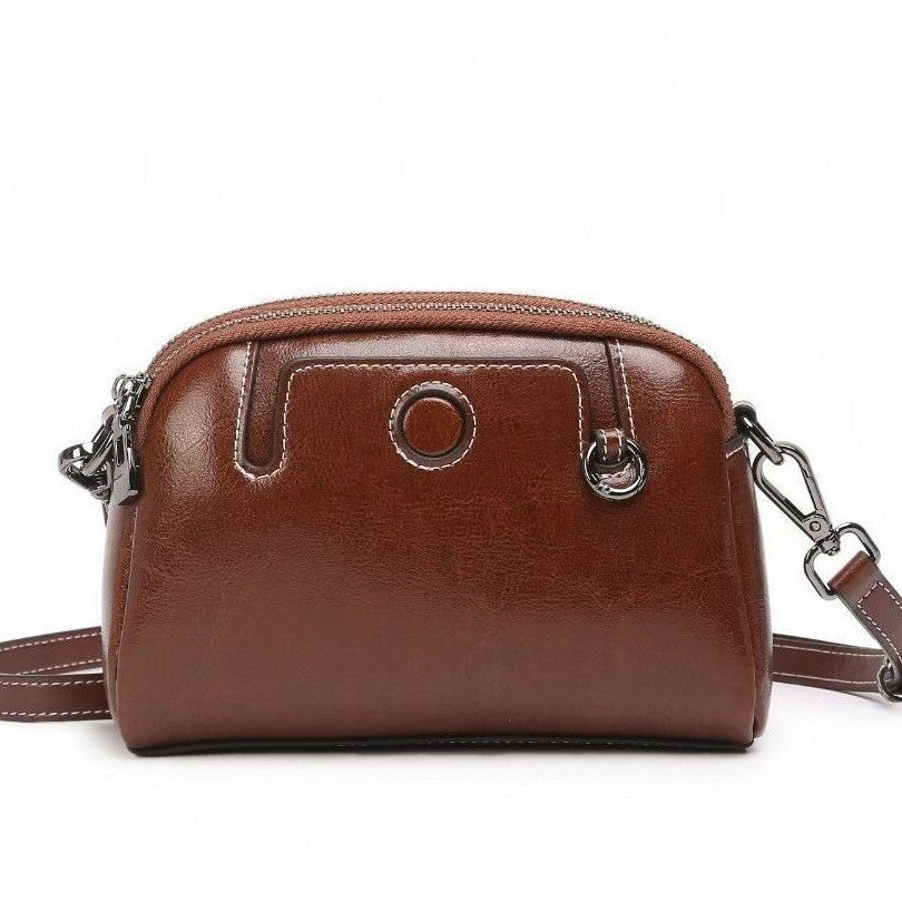 Women's Change Mahjong First Layer Cowhide Single Women's Messenger Bag