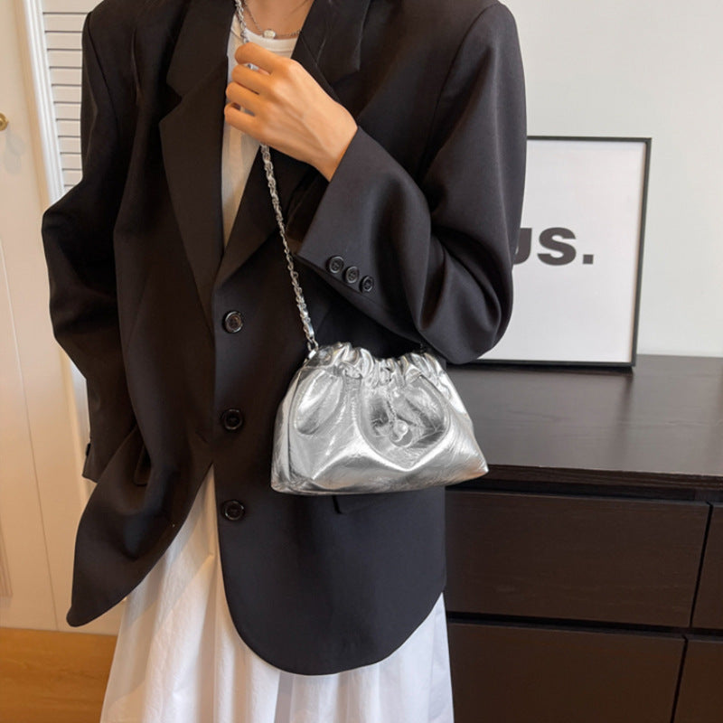 Women's Pleated Cloud Special Interest Light Luxury Women's Messenger Bag