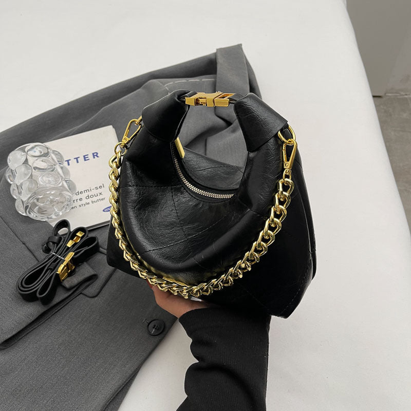 Women's Affordable Luxury Fashion Chain Mirror Underarm Handbags