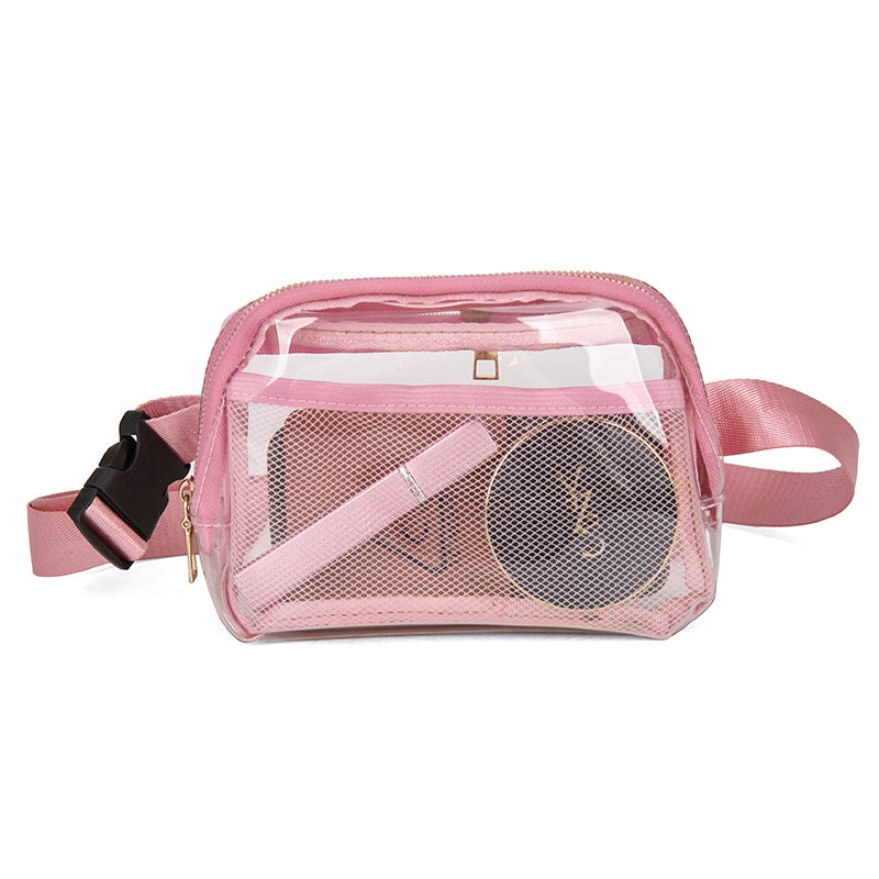 Pretty Women's Transparent Summer White Ditch Bags