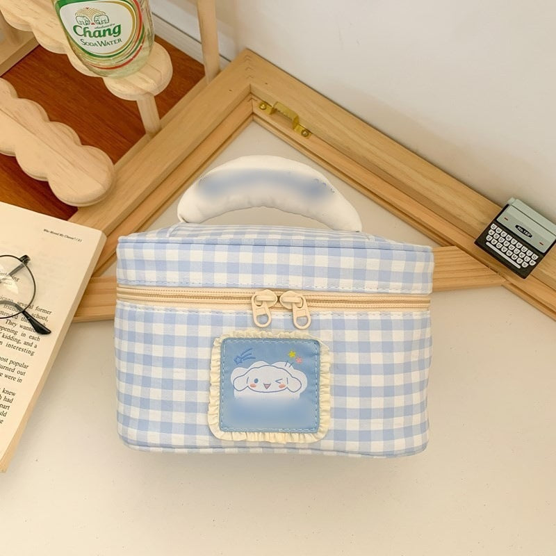 Women's Convenient Style Simple Fashion Portable Cartoon Bear Printed Cosmetic Bags