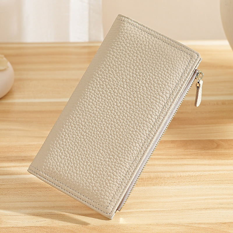 Pattern Leather Large Capacity Multiple Slots Ladies Wallet