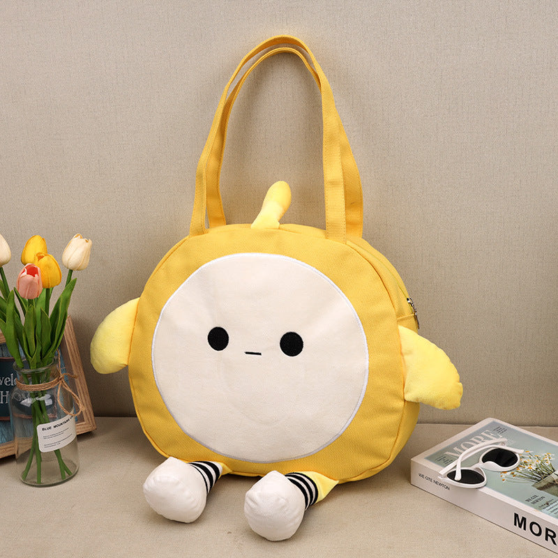Cartoon Egg Doll Party Cute Large Capacity Women's Shoulder Bag