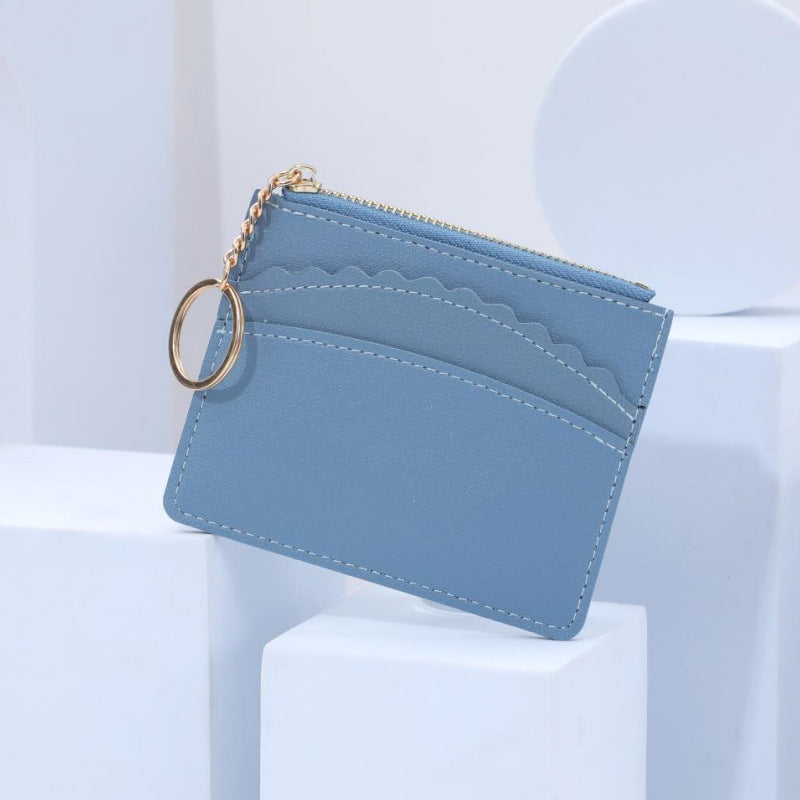 Korean Style Multiple Slots Zipper Document Card Holder