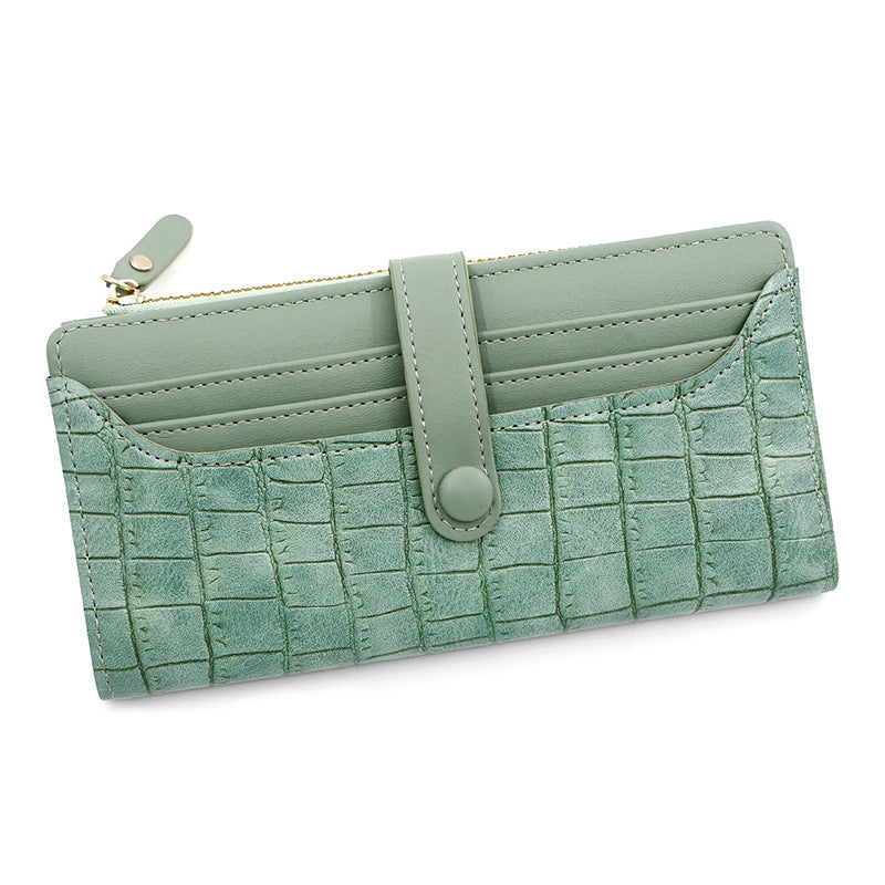 Women's Slots Long Multifunctional Zipper Clutch Large Ladies Wallet