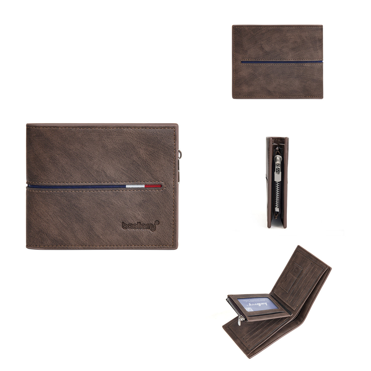 Men's Business Fashion Green Short Multiple Slots Men's Wallet