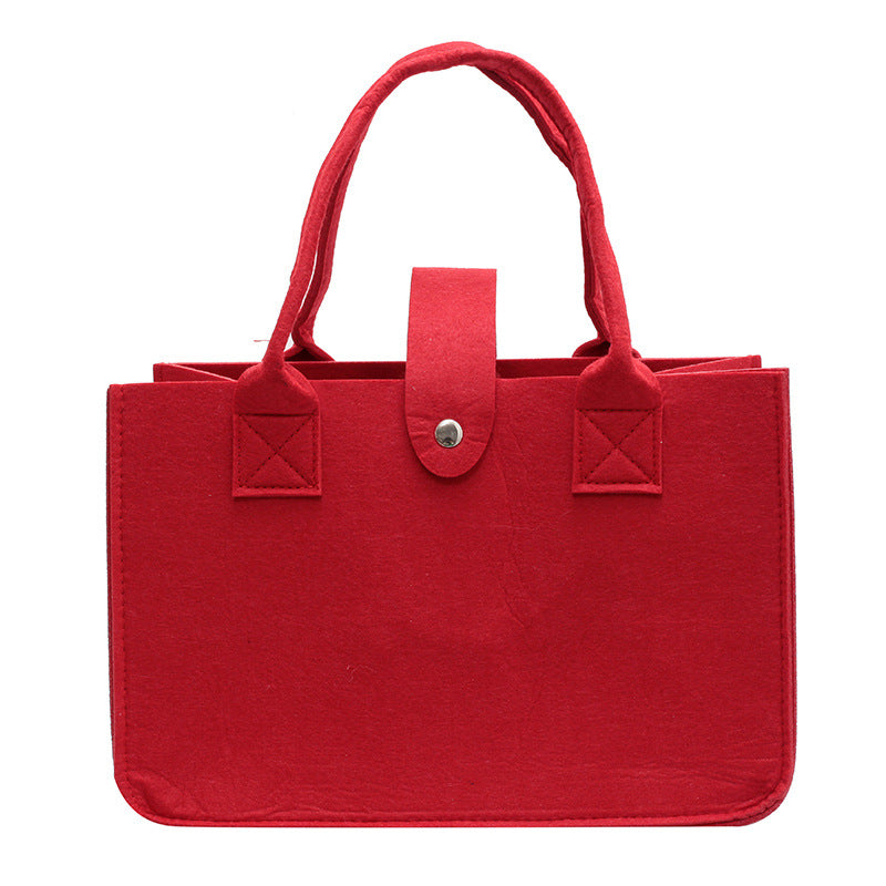 Clean Portable Felt Wedding Gift Commuting Handbags