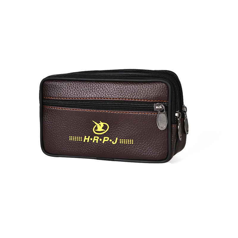 Men's Mobile Pouch Document Large Horizontal Men's Waist Packs