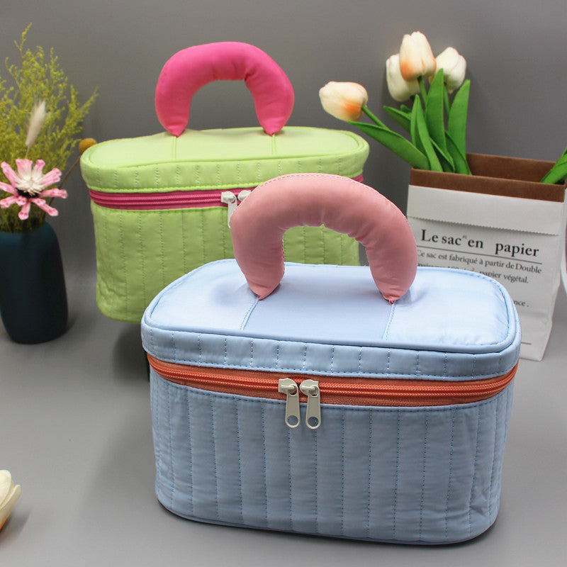 Color Large Capacity Female Portable Skin Cosmetic Bags